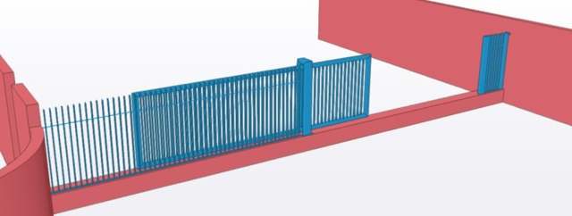 Modèle 3D d'un portail